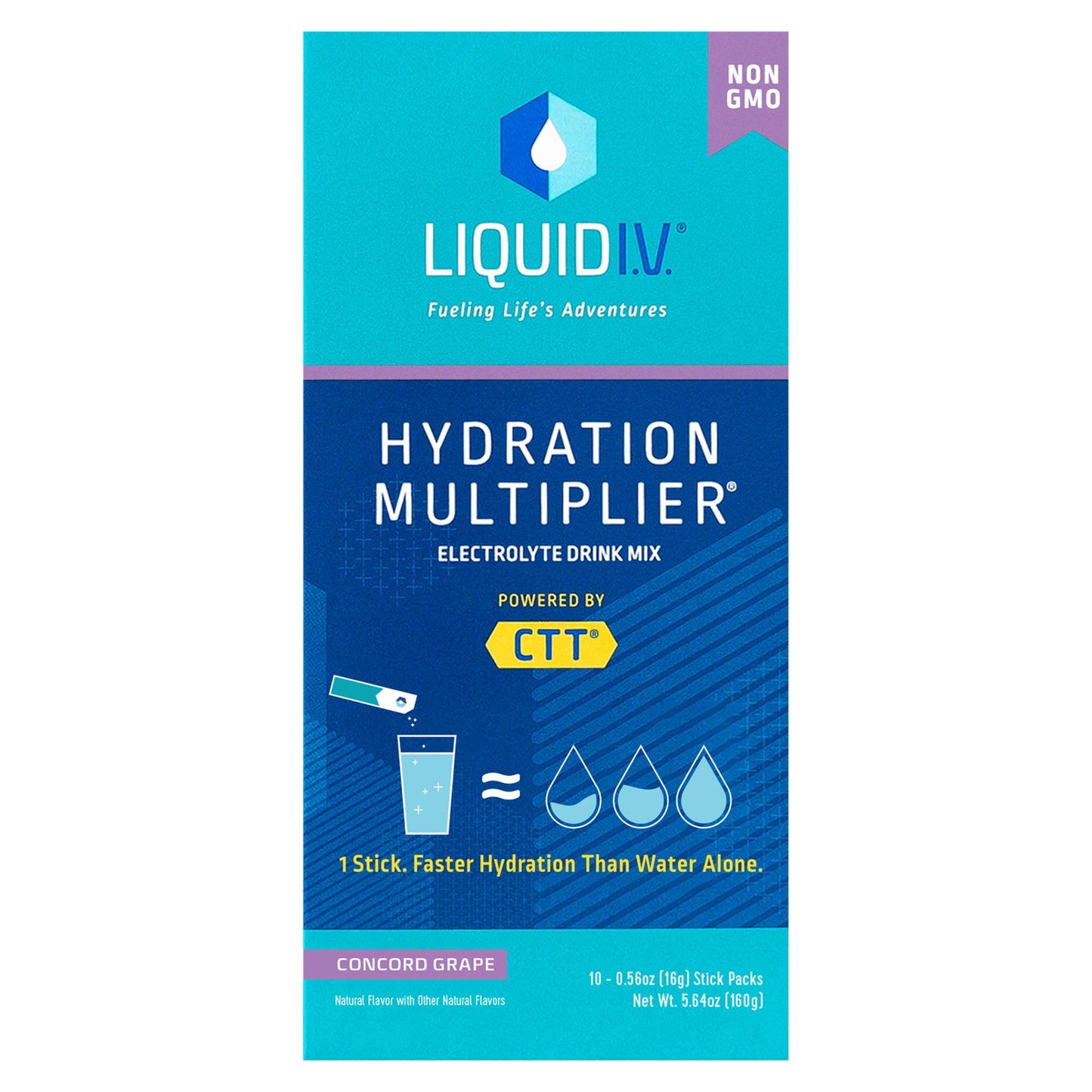 Liquid I.V. Grape Hydration Multiplier - Drink Mix 10- 5.65 Oz