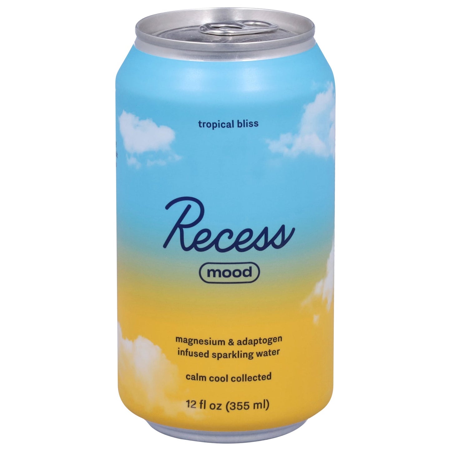 Recess Sparkling Water Tropical Bliss, Magnesium Infused - 12 fl oz (Pack of 12)