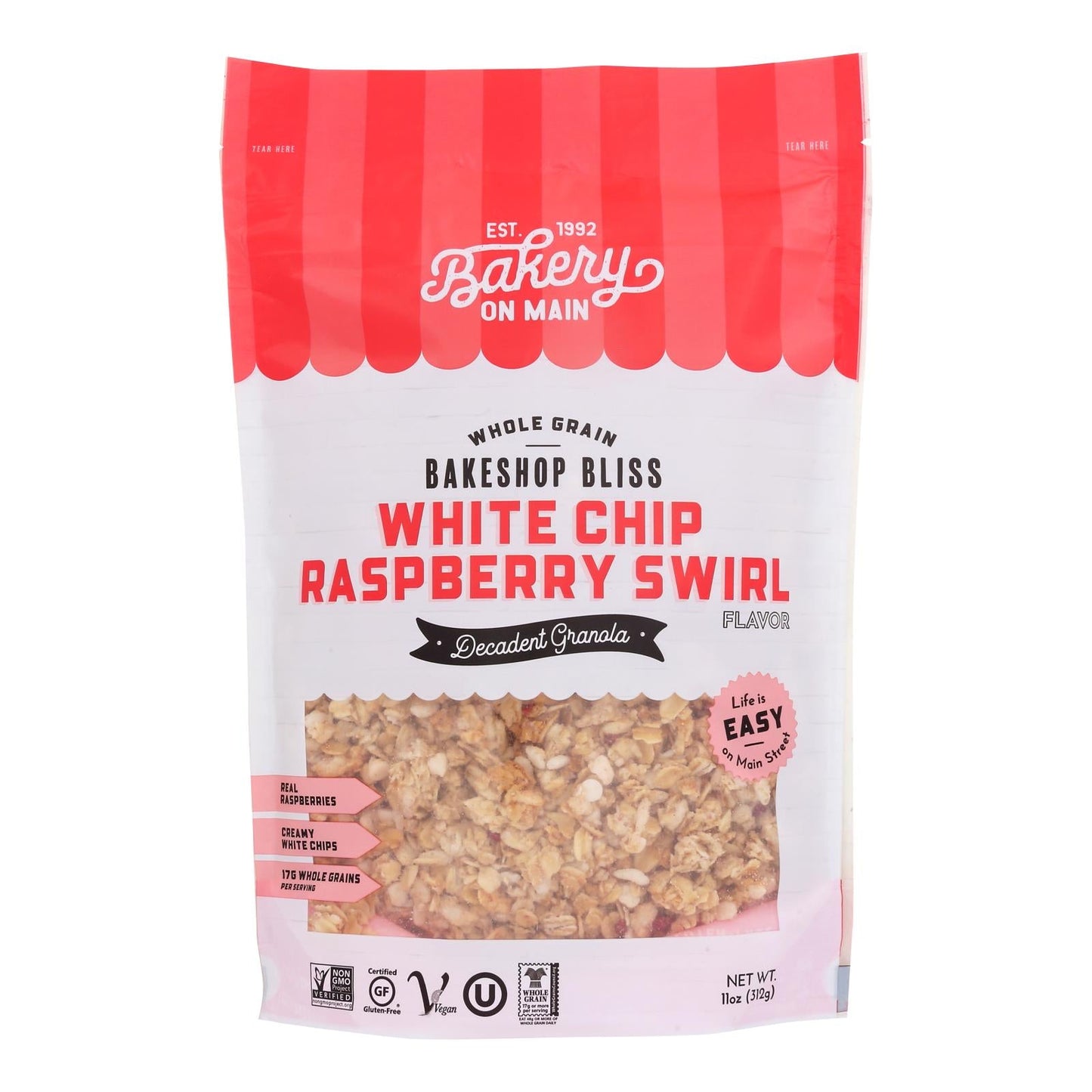 Bakery On Main - Granola White Chips Raspberry Swirl - Case Of 6-11 Oz