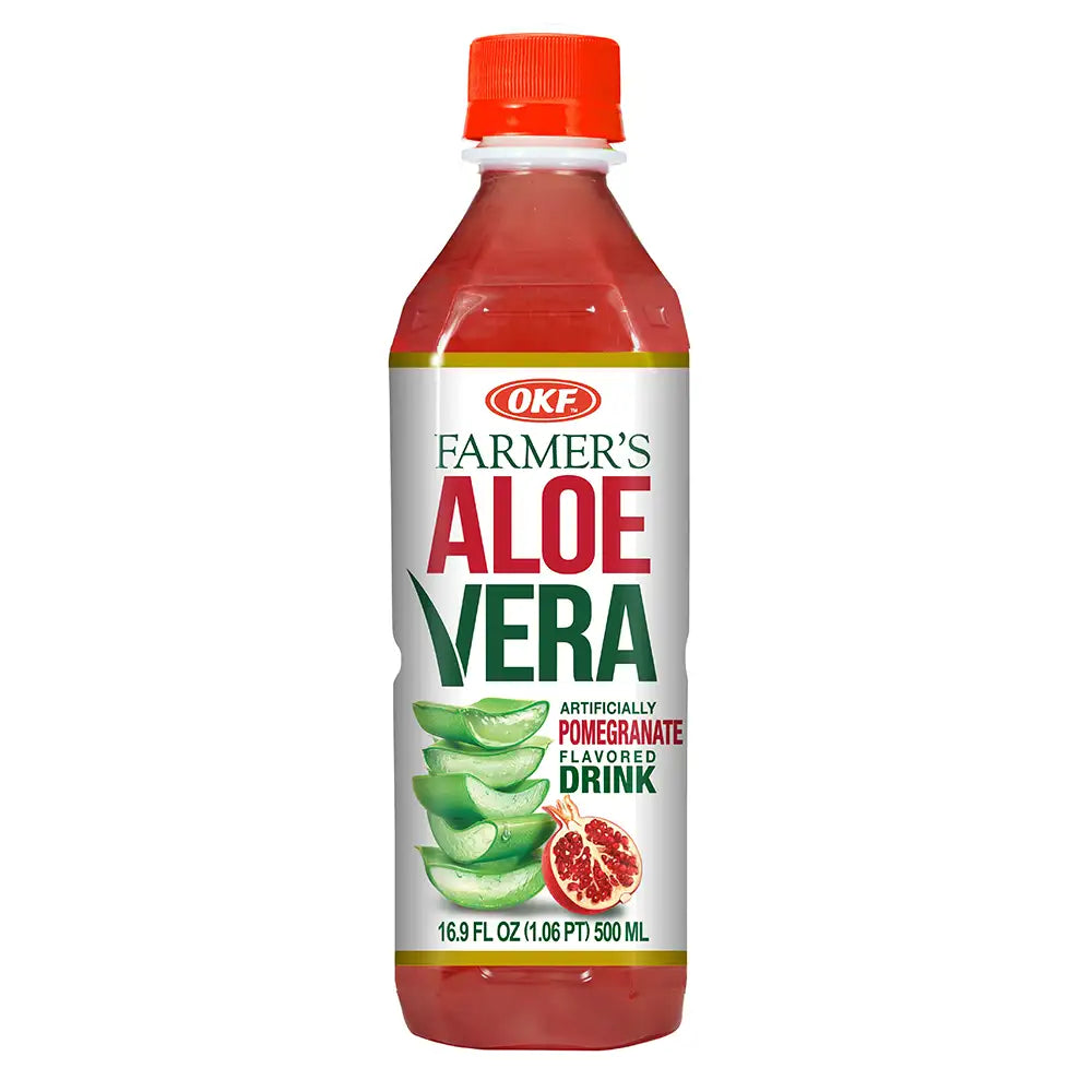 Okf Aloe Vera Drink Pomegranate 16.9 oz