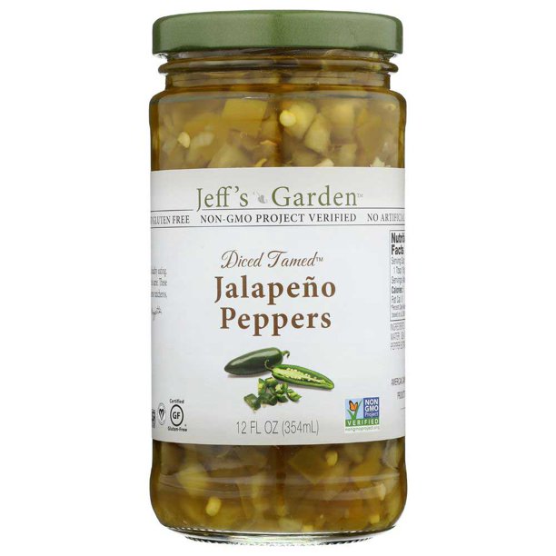Jeff's Garden Hot Sliced Jalapeno Peppers (Pack of 6-12oz)