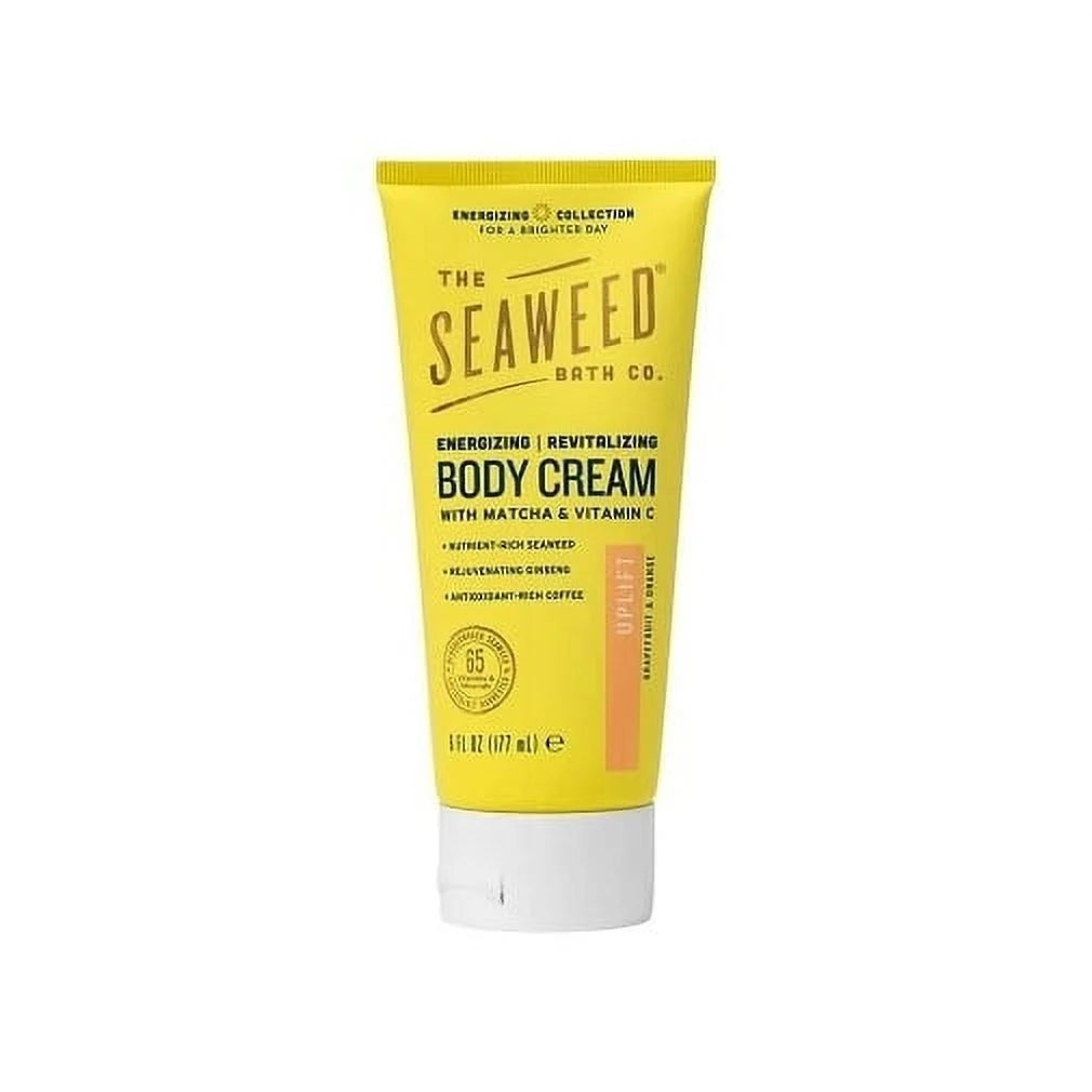 The Seaweed Bath Co. Energizing Uplift Body Cream, 6 oz - Gluten Free Moisturizer