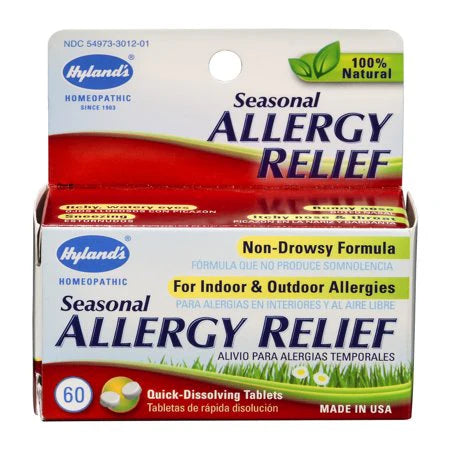 Hyland's Seasonal Allergy Relief, 60 Tablets