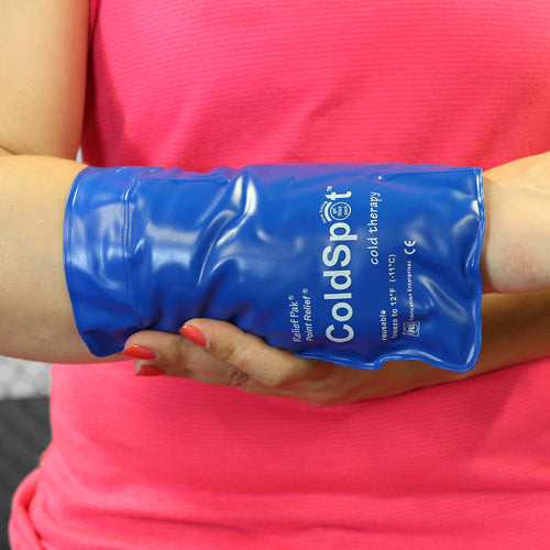 Reusable Cold Pack for Injuries - 5x7 Quarter Size - Heavy Duty Blue Vinyl