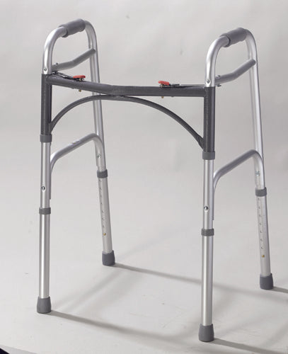 Easy-Release Folding Walker for Adults, Lightweight & Adjustable Height