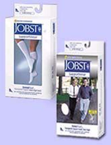 Jobst Sensifoot White Over-The-Calf Socks X-Large - Cushioned, Antimicrobial, Moisture-Wicking