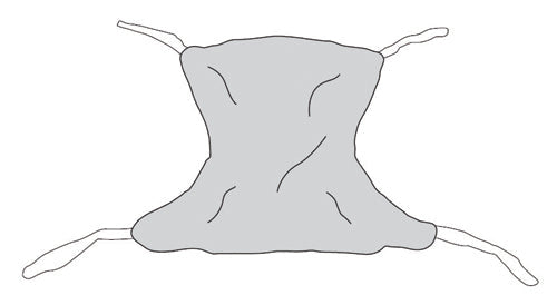 Full Body Mesh Patient Sling - Medium 53 x 42 - 450 lb Capacity