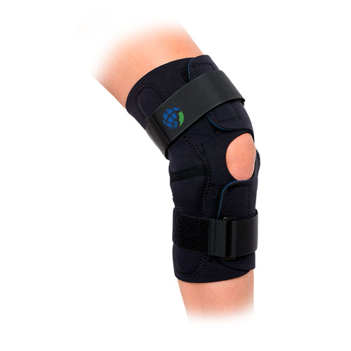 Wrap-Around Hinged Knee Brace 4XL for 25-28" Knee Circumference - Ligament Support & Custom Fit