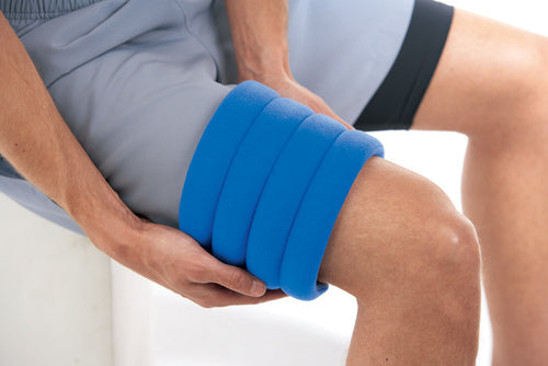 Large Joint Wraps for Hot or Cold Therapy - Reusable, Flexible Support - 17" L x 6.5" W - 2 Pack