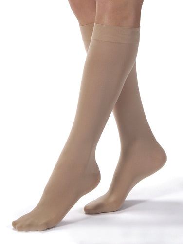 Jobst Opaque 20-30 mmHg Knee High Compression Stockings - Large Black