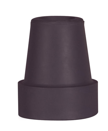 Anti-Slip Cane Tips for 3/4 Inch Shaft, Durable Rubber, Black, 2-Pack