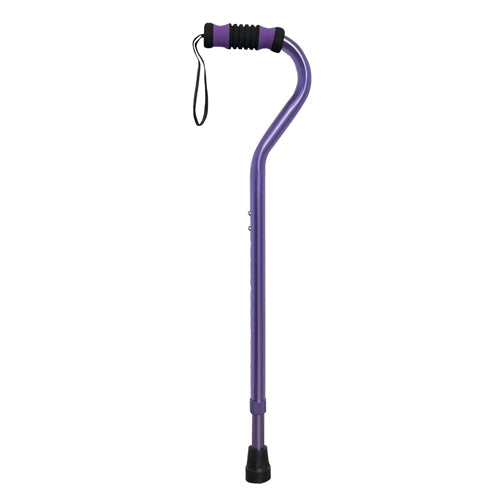 Bariatric Aluminum Cane, 600 lb Capacity, Purple, Lightweight, Adjustable Height
