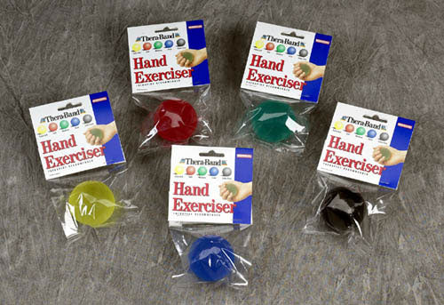 TheraBand Green Hand Exercise Ball - Medium Resistance for Grip Strength & Dexterity