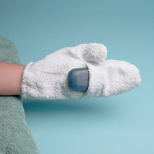 Terry Cloth Soap Mitt - Medium - Bathing & Dishwashing Aid