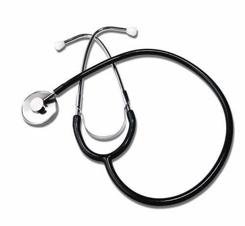 Nurses Gray Stethoscope - Lightweight Aluminum, Chrome Binaural