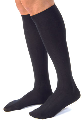 Jobst for Men Casual 20-30 mmHg Compression Socks - Medium Black
