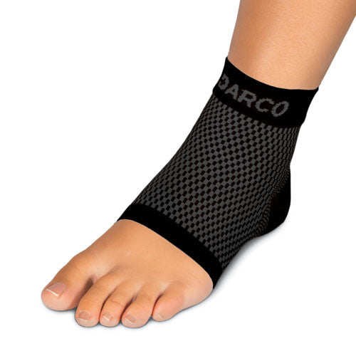 Plantar Fasciitis Relief Sleeve - DARCO DCS - Small Black - Women's 4-6.5 / Men's 3-5.5 - Foot Pain Support