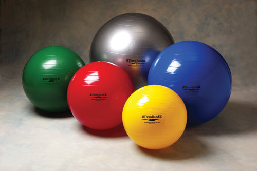 TheraBand Exercise Ball (30-75 cm, Blue) for Flexibility, Coordination & Strength