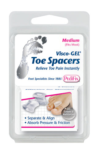 Visco-Gel Toe Spacer - Bunion Relief & Alignment - Small (Pack/2)