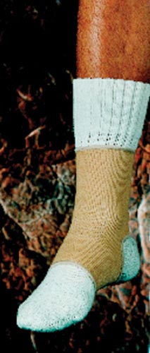 Sportaid Slip-On Ankle Support - Large 9.25-10 inch - Knitted Elastic Compression Ankle Brace