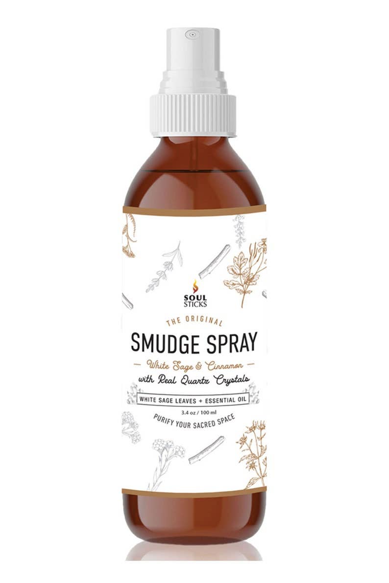 White Sage & Cinnamon Smudge Spray (3.5 oz) - Soul Sticks