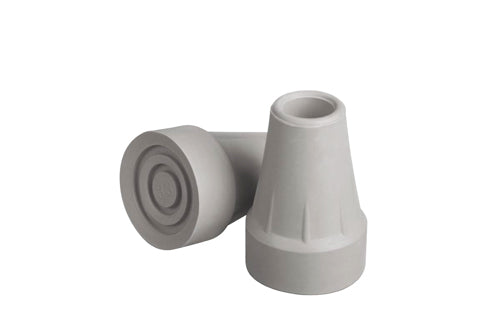 Crutch Tips - Grey, Heavy Duty, Superior Tracking - Pair, Case/8 pr