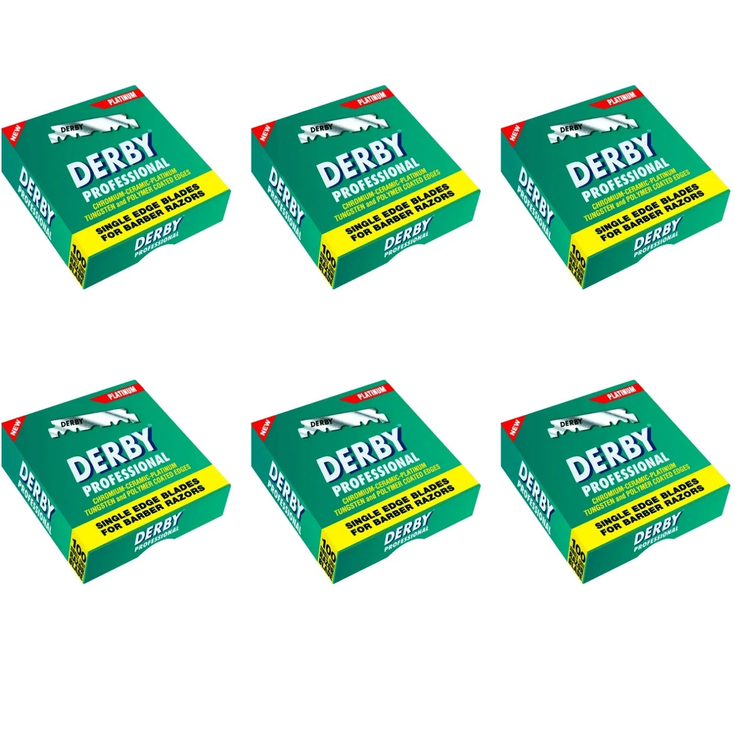 Derby Prof Single Edge Razor Blades 100ct