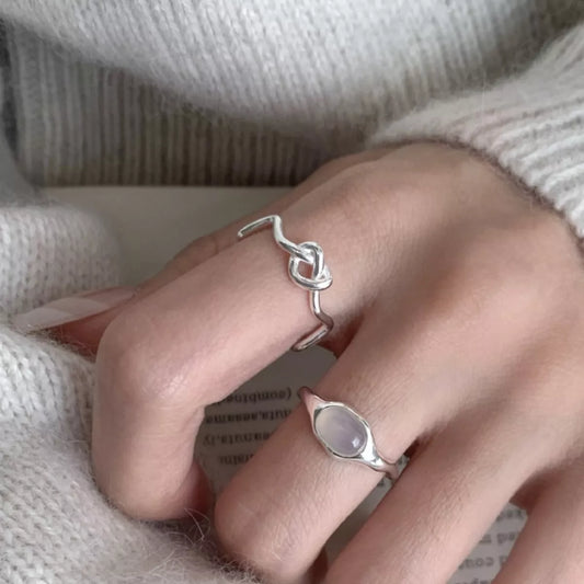 Lightweight Knot Open Ring