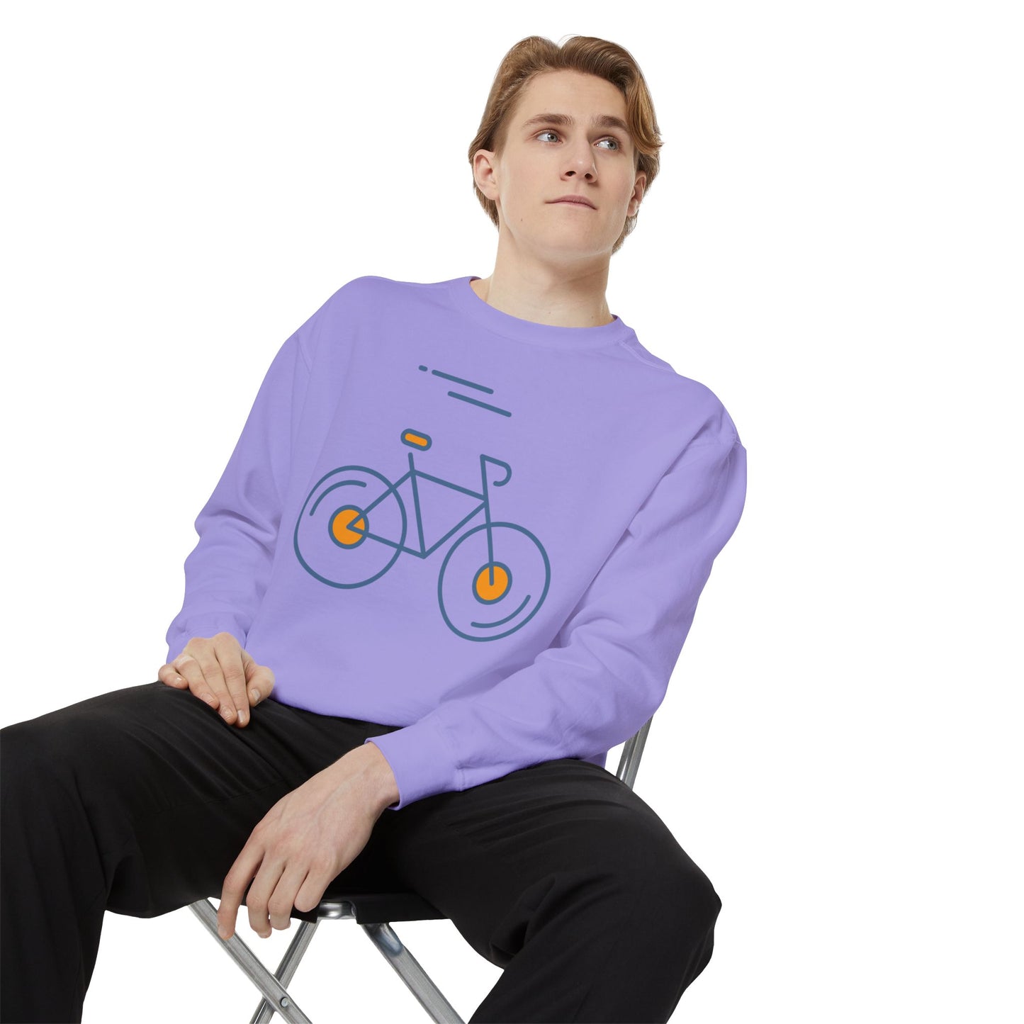 SW-063ML-24 Unisex Warm Garment-Dyed Sweatshirt