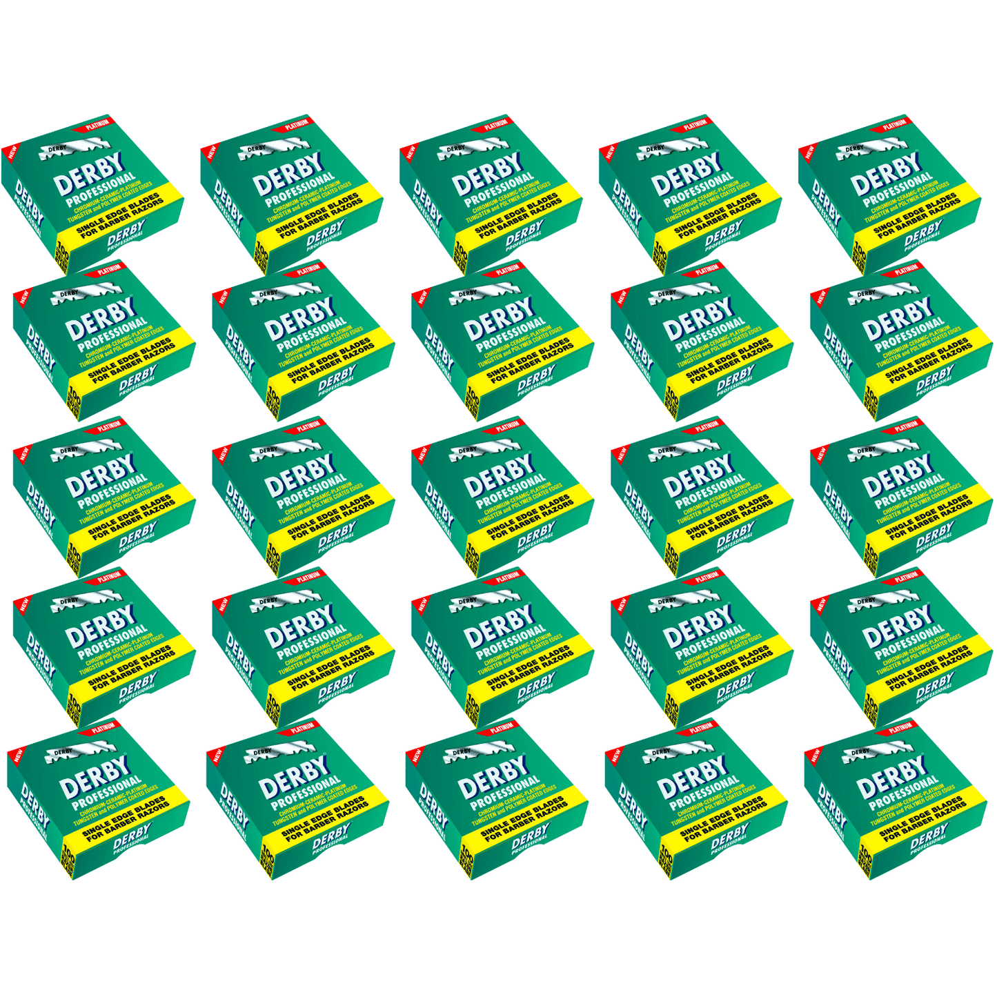 Derby Prof Single Edge Razor Blades 100ct