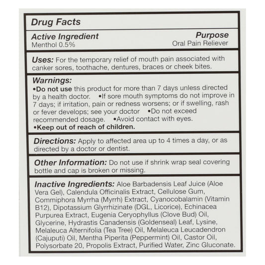 Quantum Canker Care+ Oral Gel 0.33 oz – Natural Pain Support for Mouth Sores