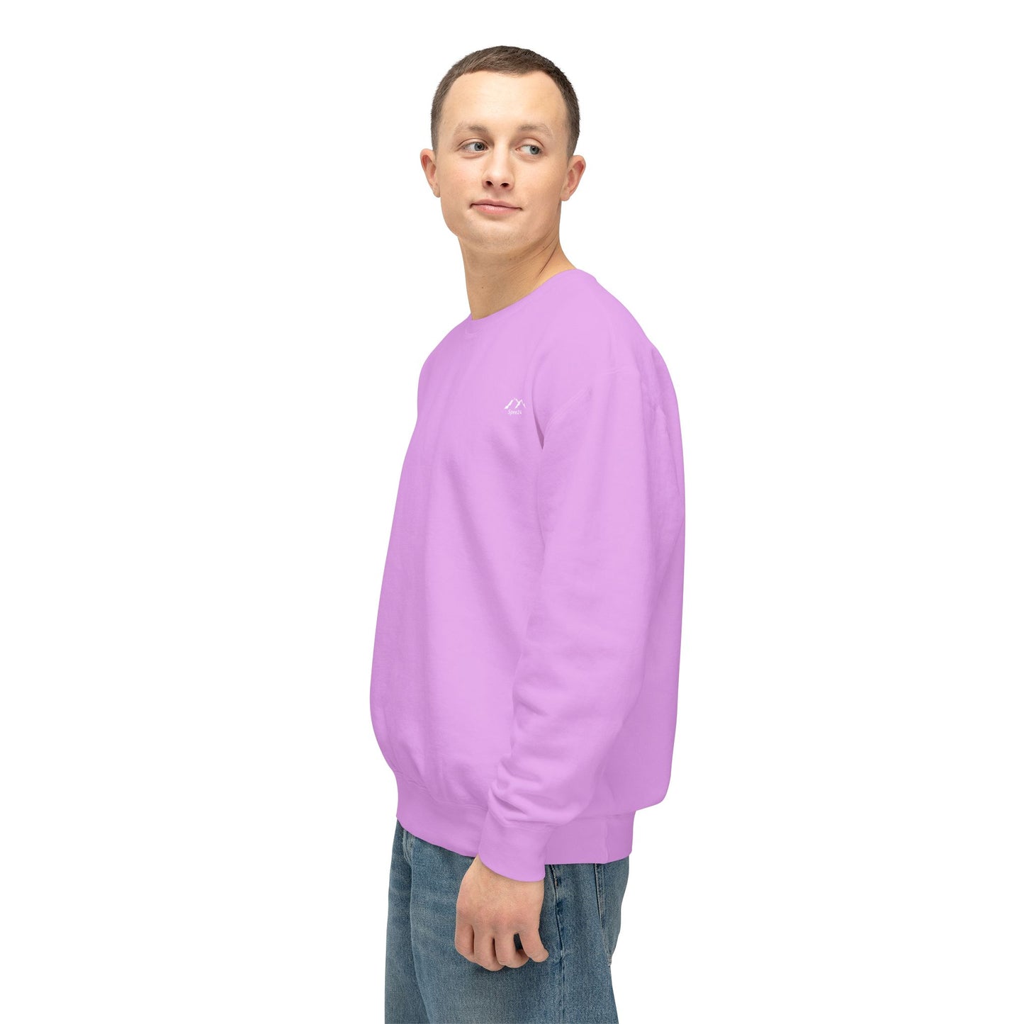 SW-112PRL-24 Unisex Lightweight Neon Violet Color Sweatshirt