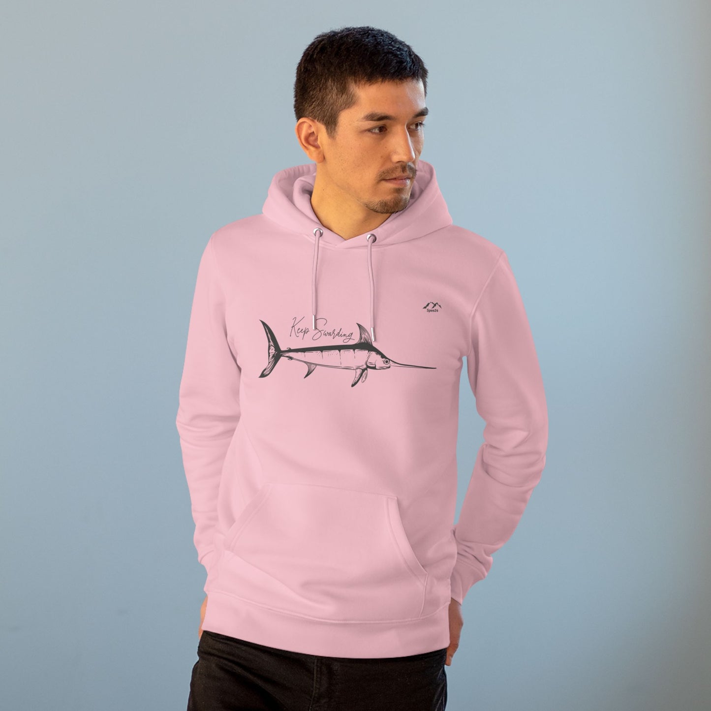HD-054ML-24 Swordfish Hoodie Ocean Lover Swordfish Art Fishing Gift