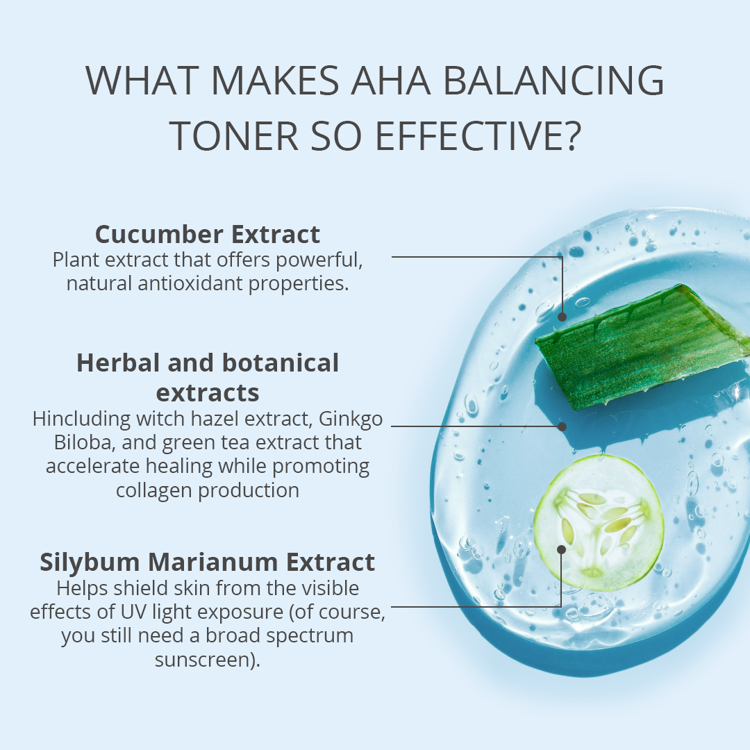 AHA Herbal Balancing Toner - 4 oz 118 mL