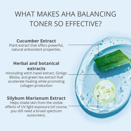 AHA Herbal Balancing Toner - 4 oz 118 mL