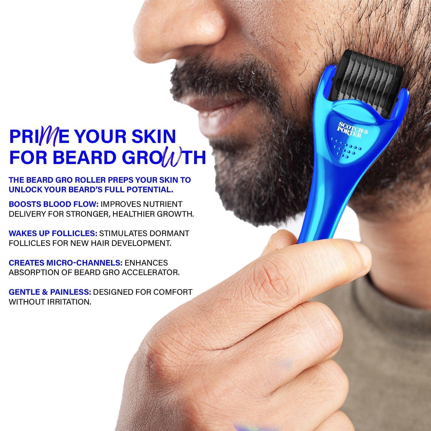 Scotch Porter Beard Gro Roller Kit