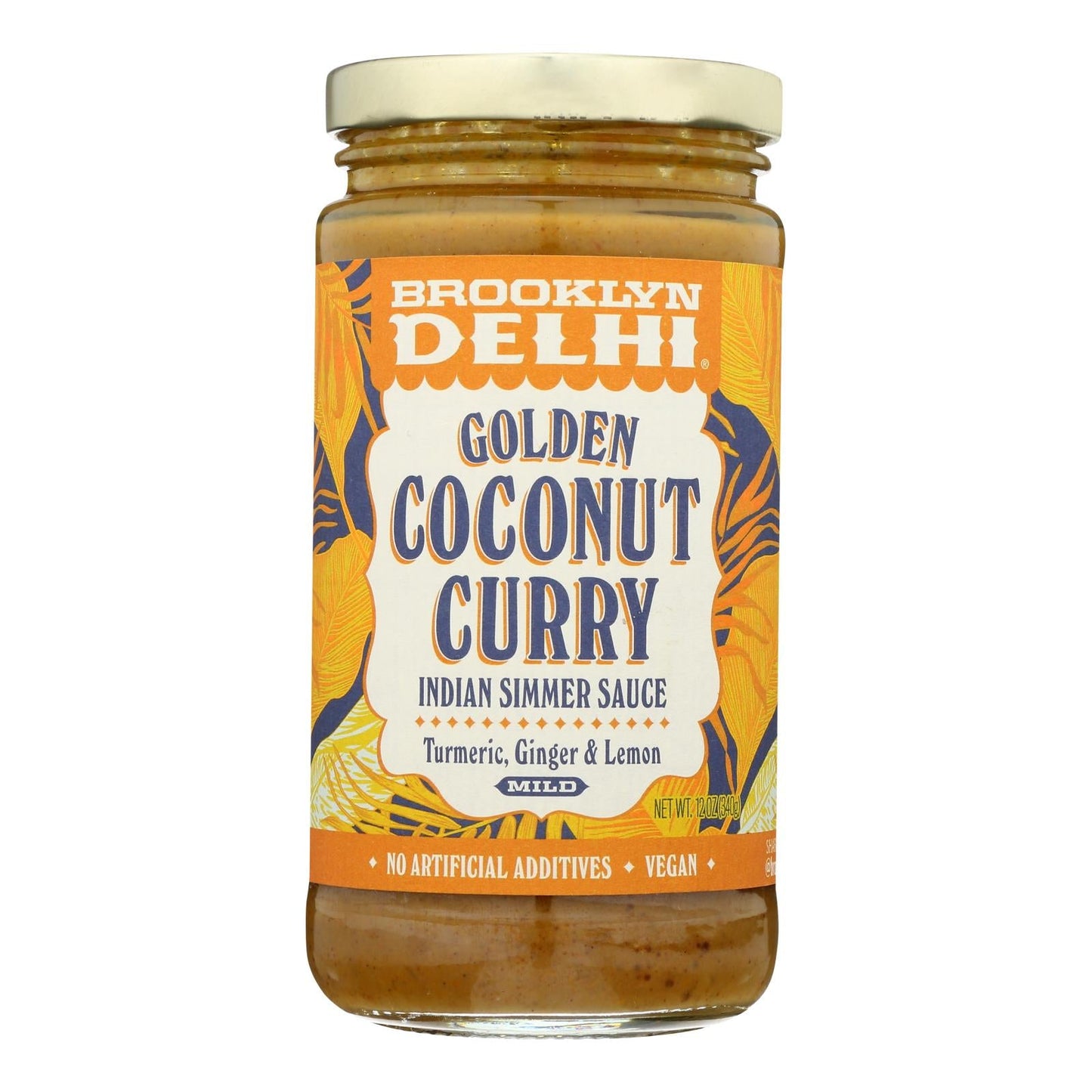 Brooklyn Delhi Golden Coconut Curry Simmer Sauce (6-Pack, 12 Oz. Each)