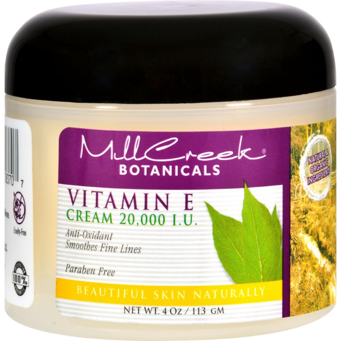 Mill Creek Botanicals Vitamin E Cream (Pack of 4 - 20000 IU, 4 oz)