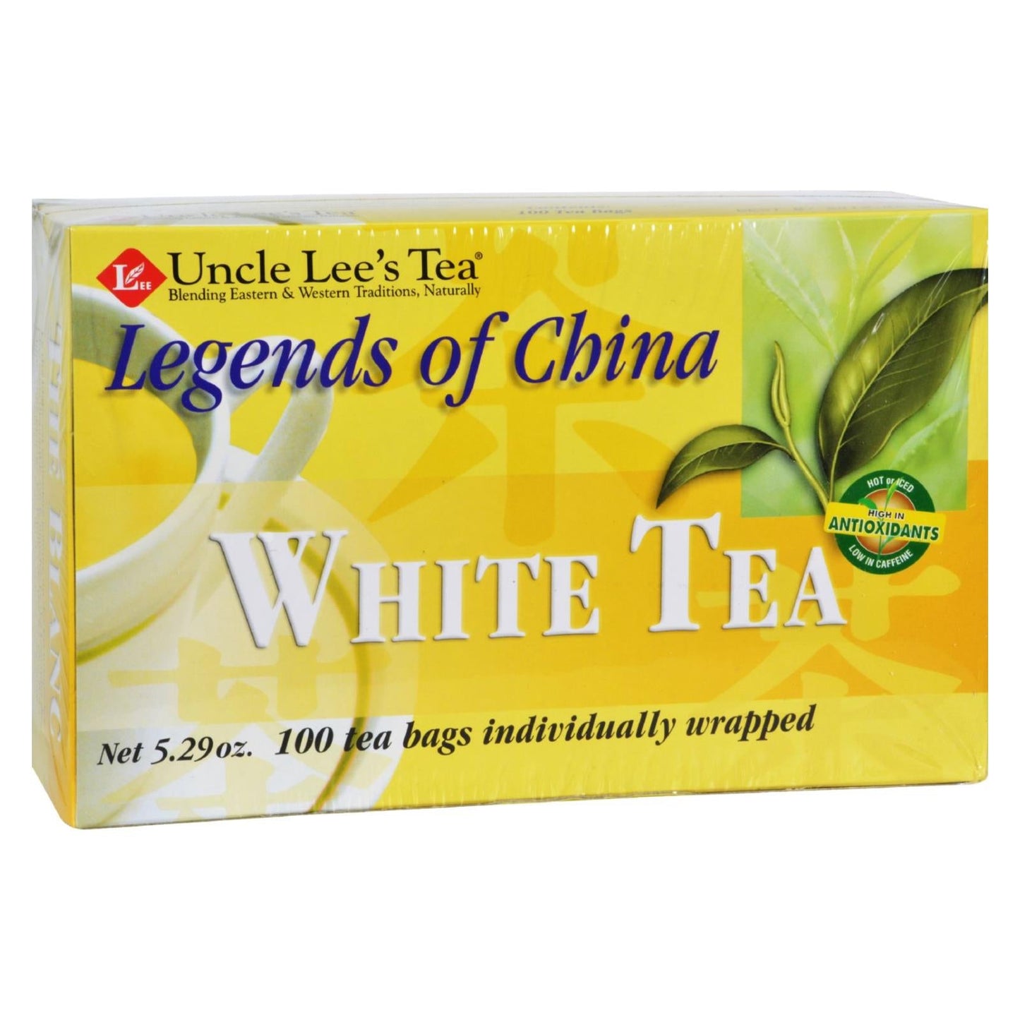 Uncle Lee's Legends of China White Tea Bags, Pack of 100