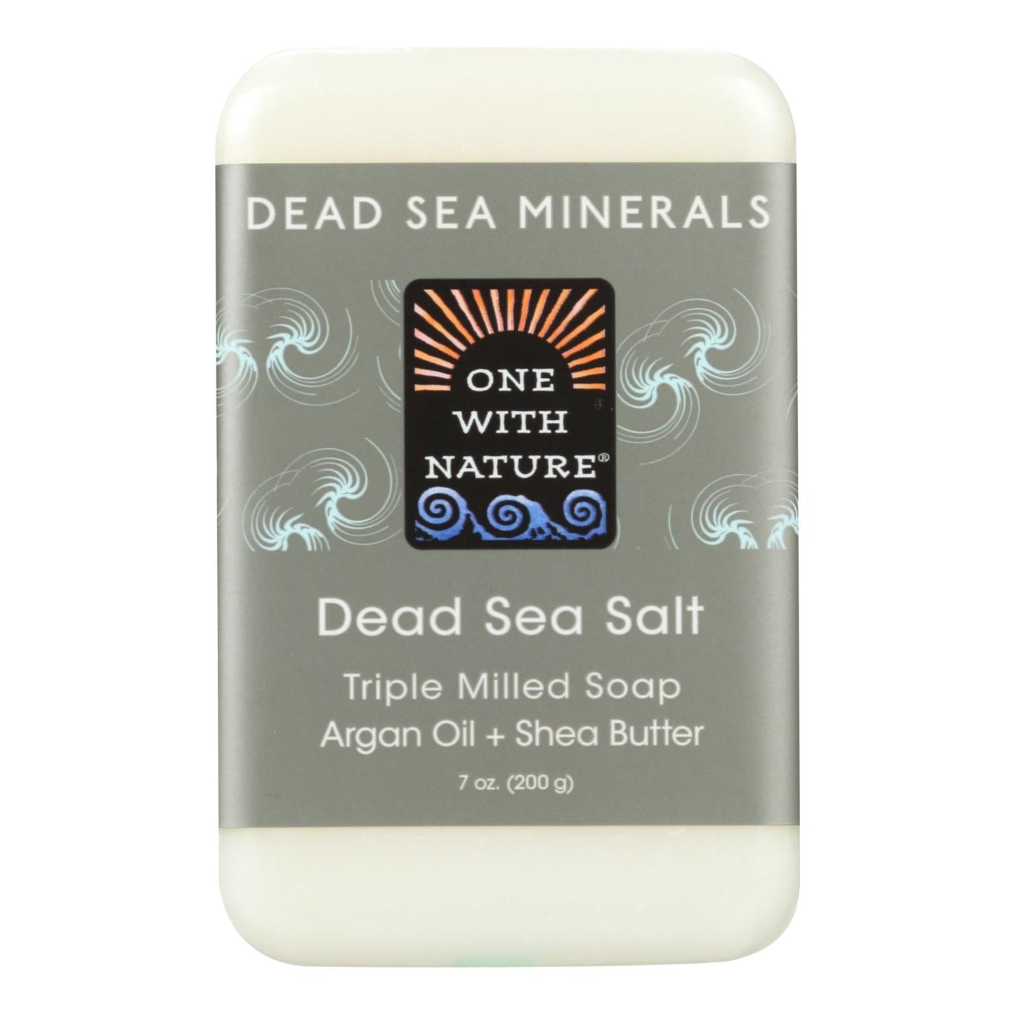 One With Nature Dead Sea Mineral Salt Soap Bar - 7 Oz.