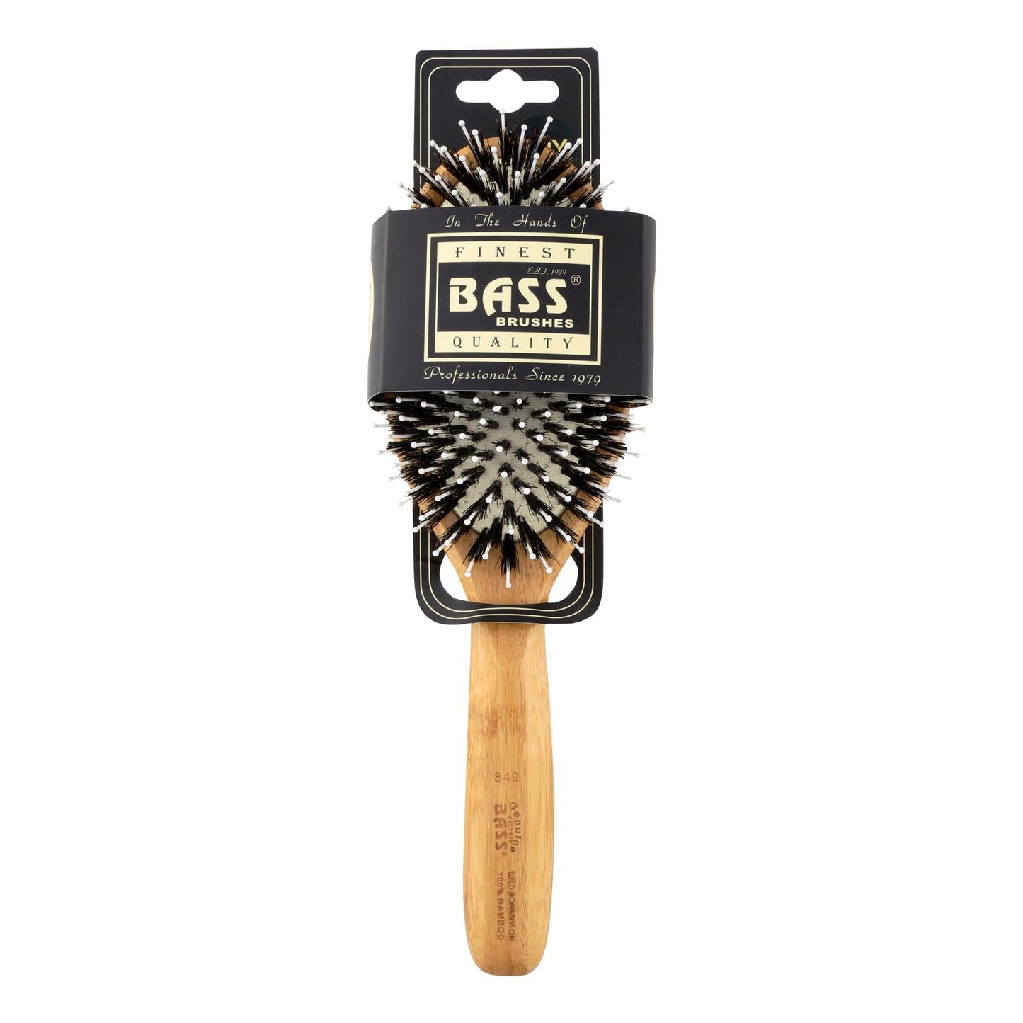 Elite Bass Brushes Large Oval Boar Nylon Bristle Brush