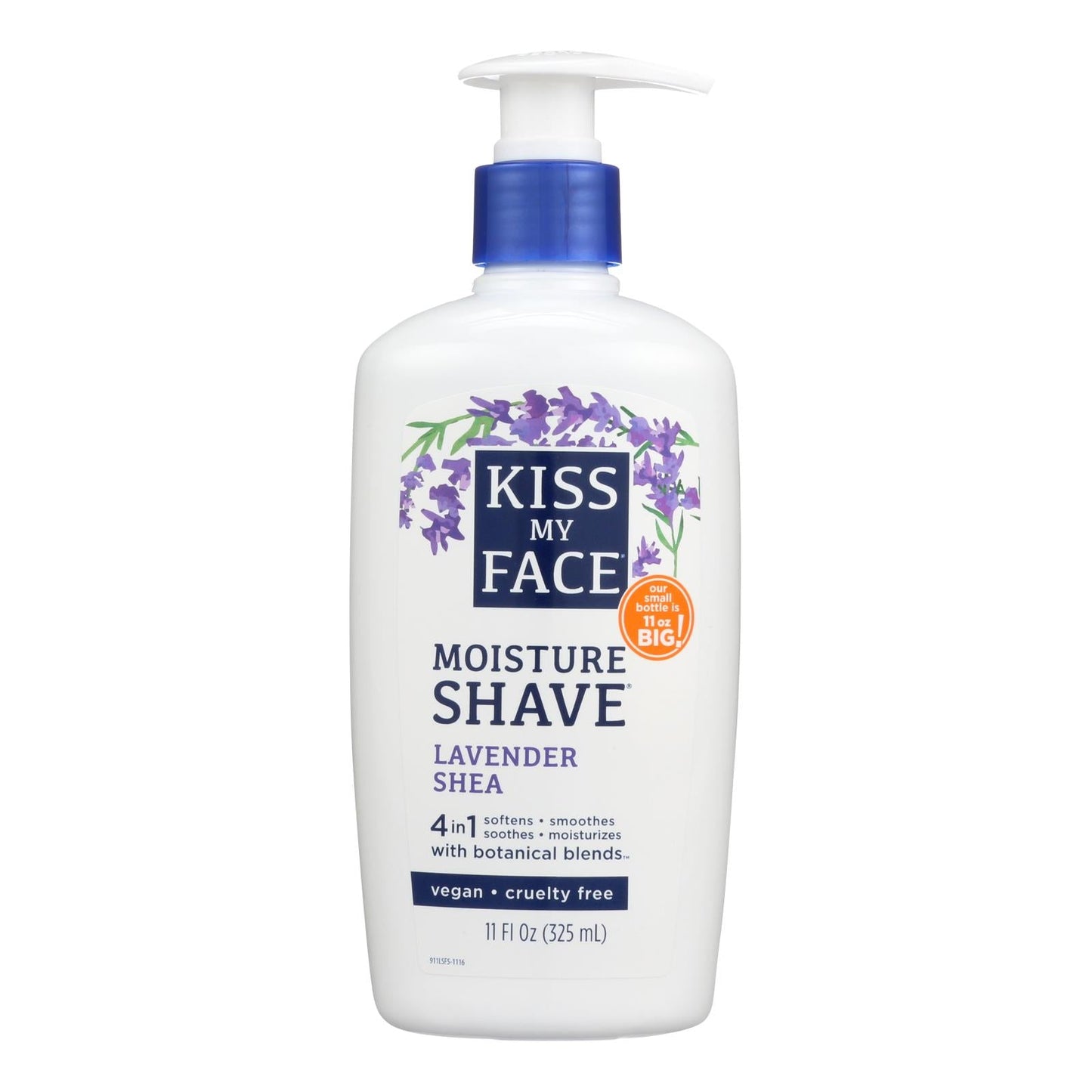 Kiss My Face Hydrating Lavender Shea Moisturizing Shave Cream - 11 Fl Oz