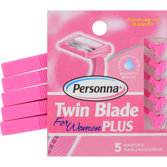 Personna Twin Blade Plus Razor Blades, Pack of 5
