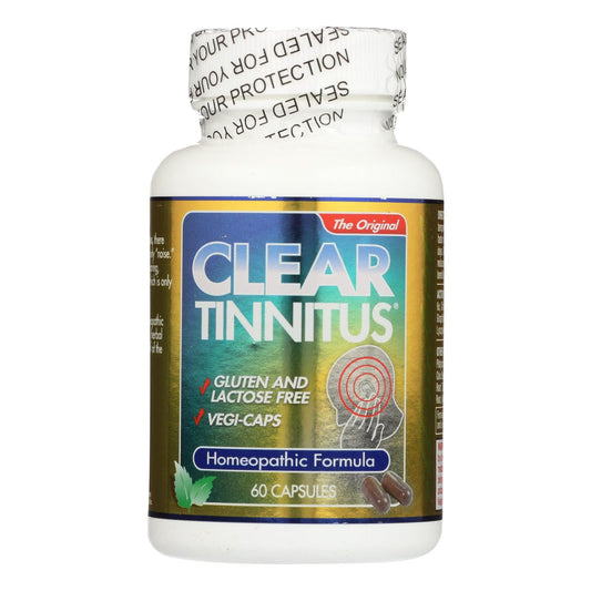 Tinnitus Relief Supplement - Clear Products 60 Capsules