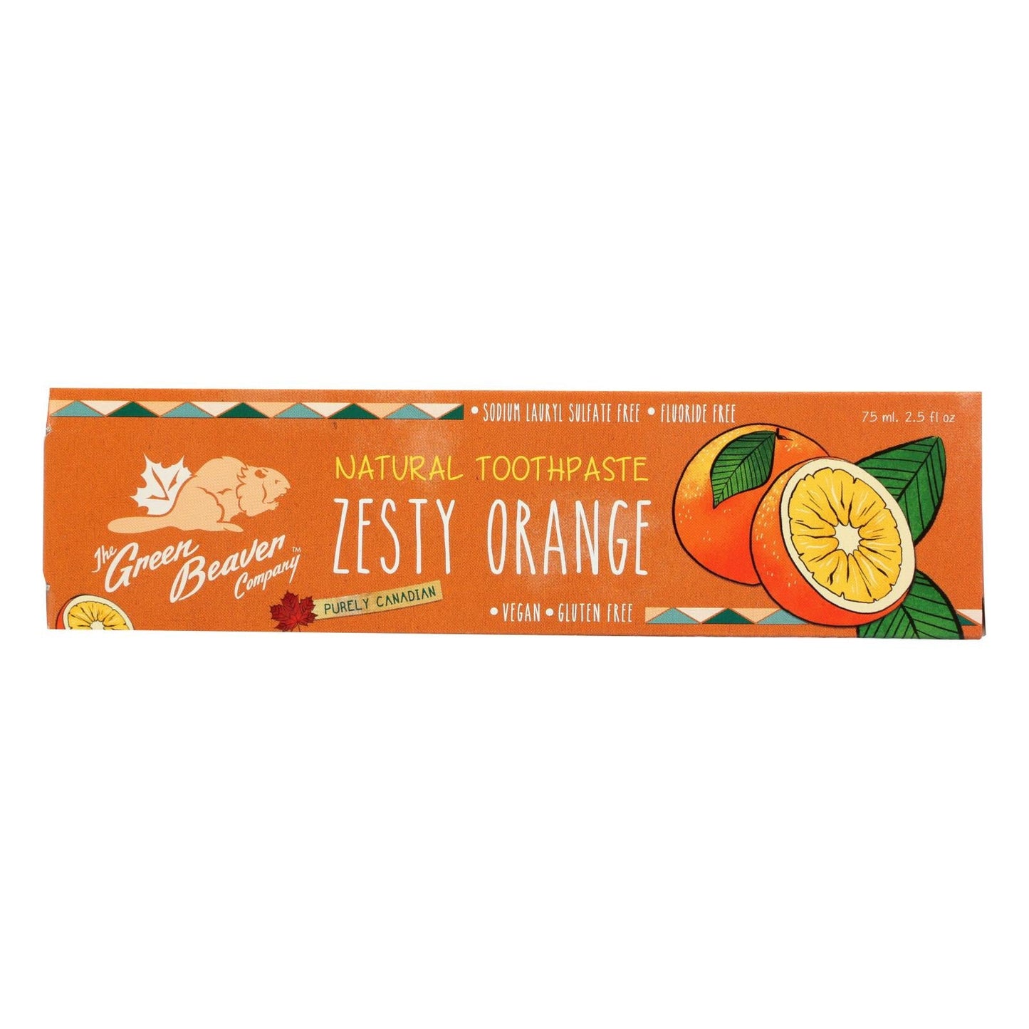 Green Beaver Zesty Orange Fluoride-Free Toothpaste (2.5 Fl Oz)