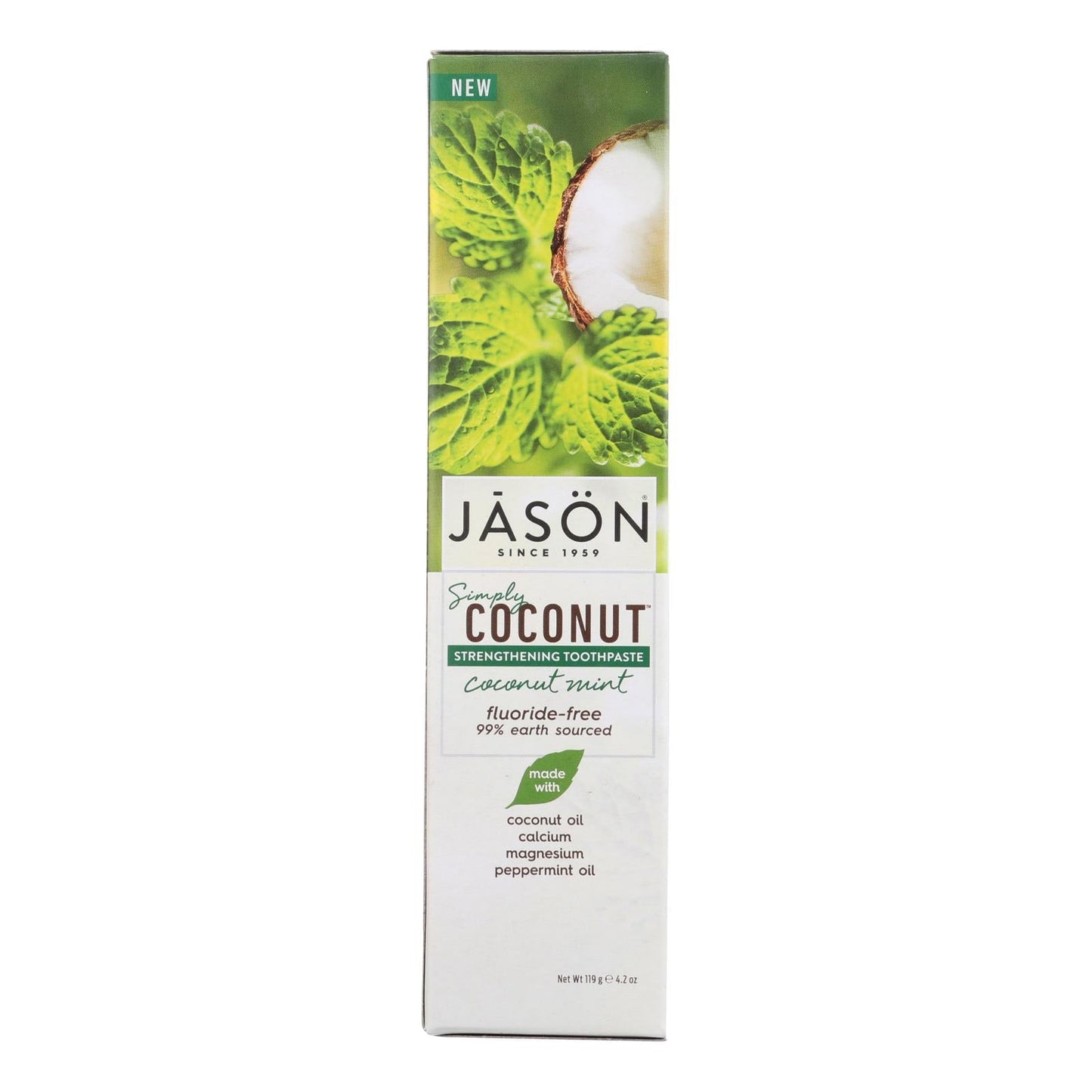 Jason Natural Products Strengthening Coconut Mint Toothpaste - 4.2 Oz