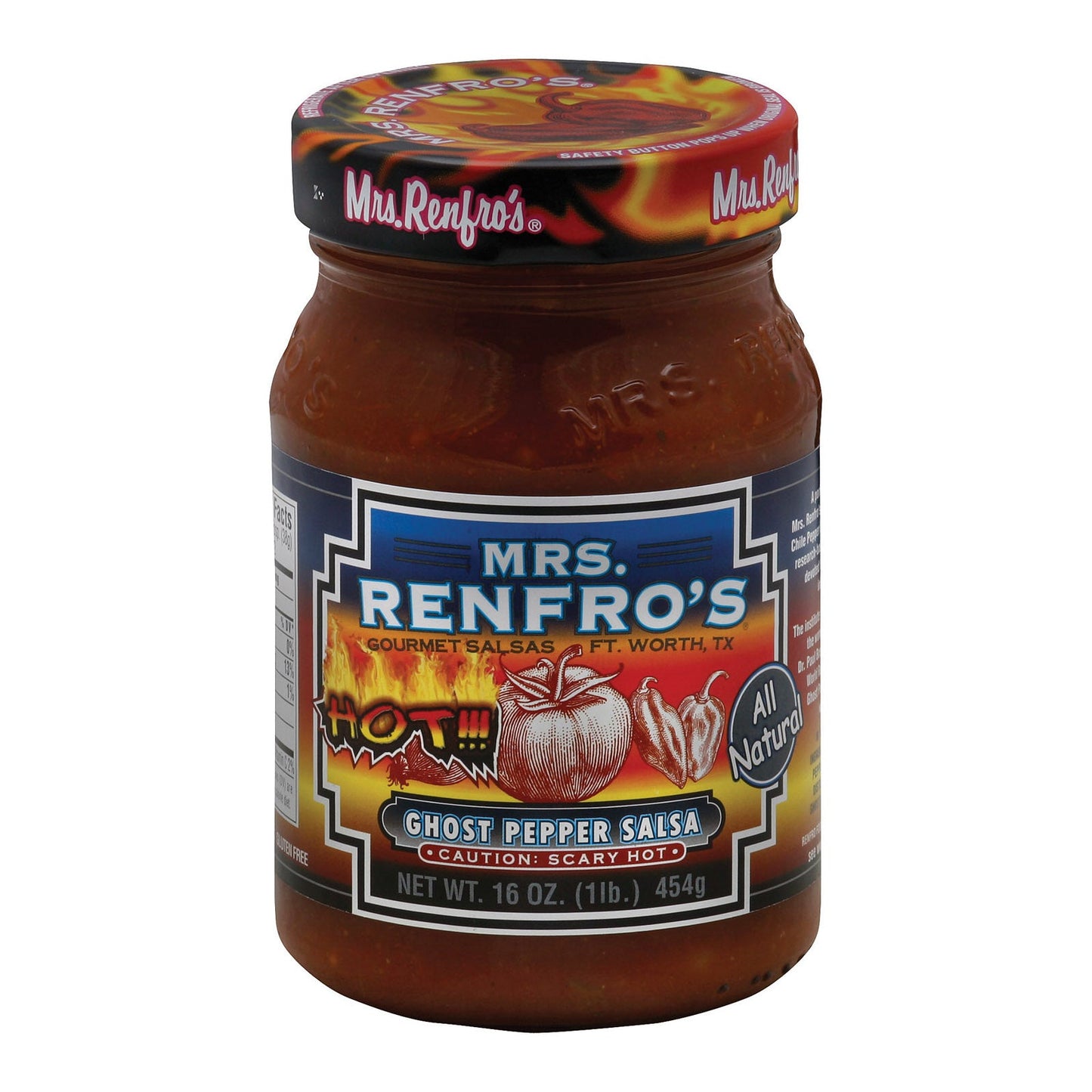 Mrs. Renfro's Ghost Pepper Salsa, 6-Pack, 16 oz.