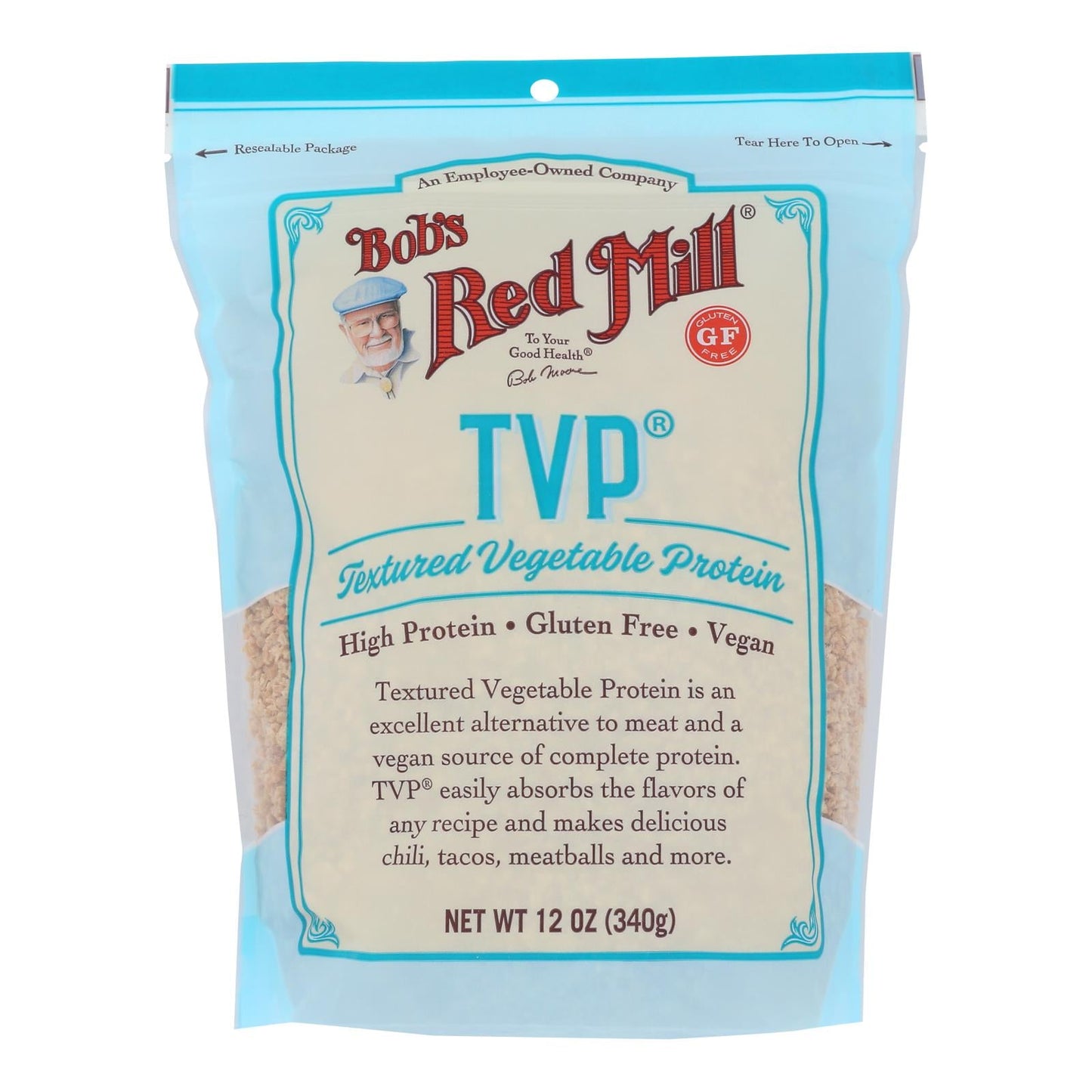 Bob's Red Mill Texturized Vegetable Protein, Gluten-Free (Pack of 4, 12 oz.)