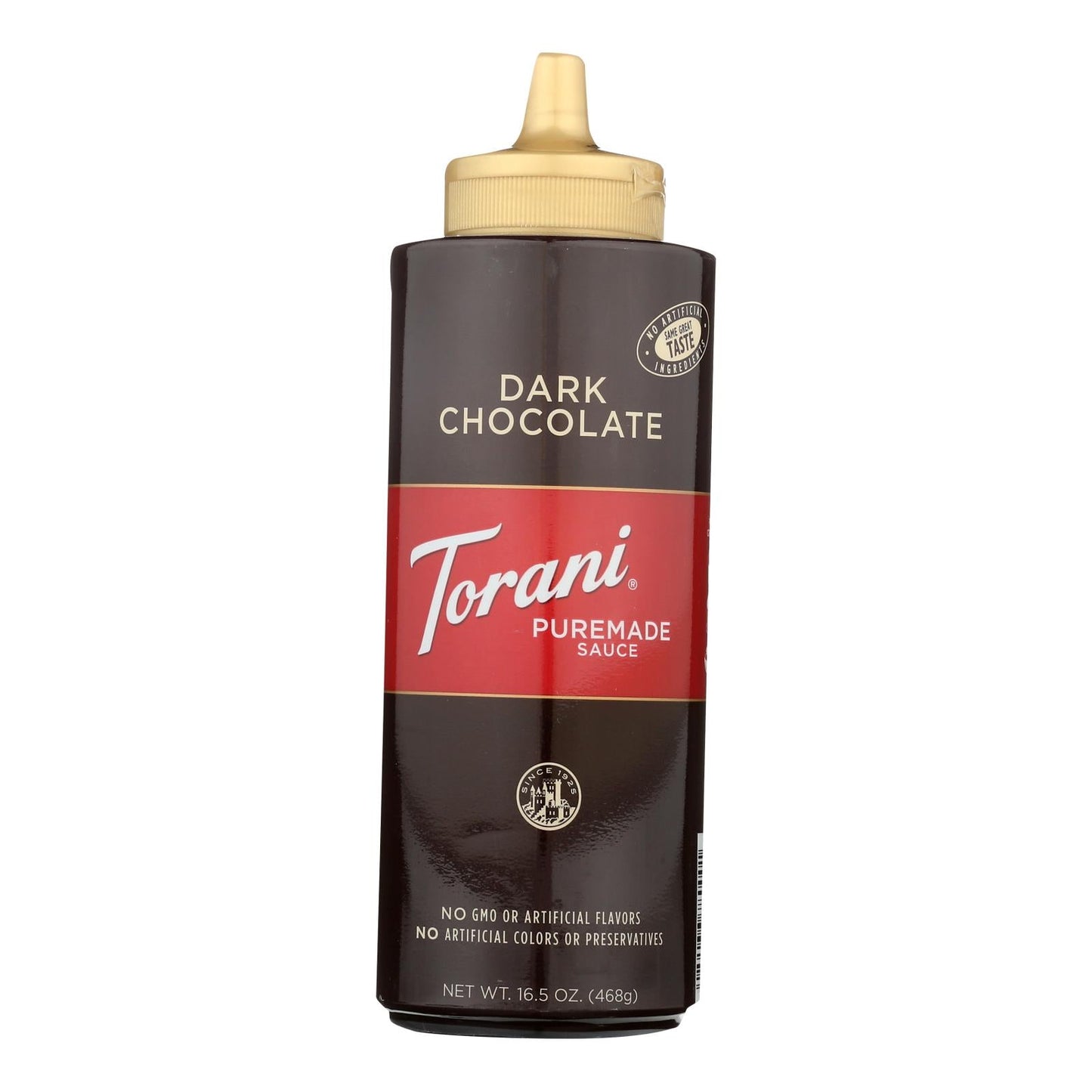Torani Dark Chocolate Sauce (Pack of 4 - 16.5 fl Oz)