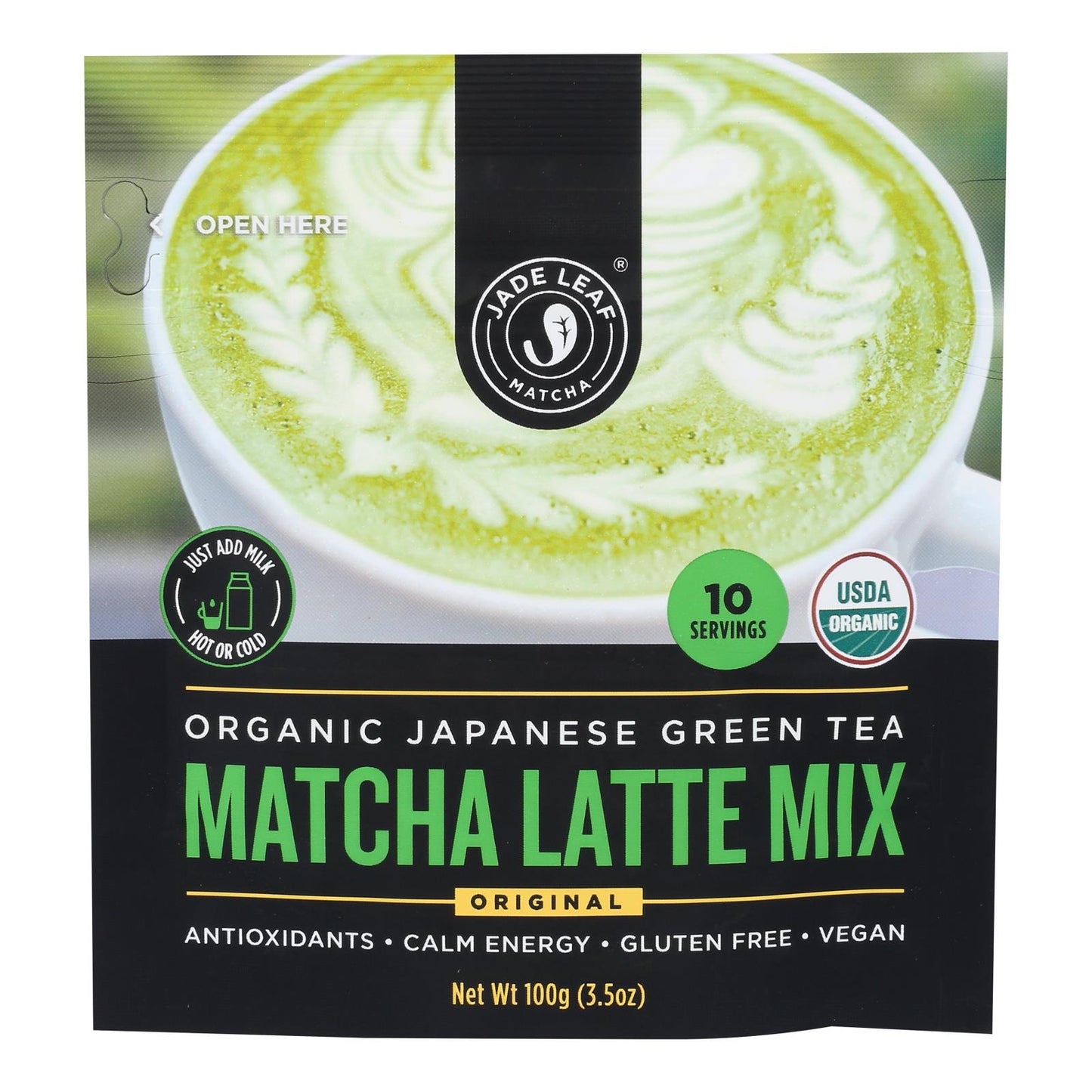 Jade Leaf Organics Matcha Latte Mix (Pack of 8 - 0.7 Oz.)